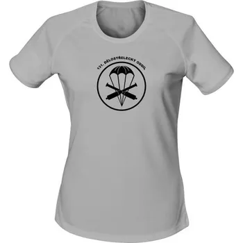 Dámské tričko Dámské funkční tričko 131. dělostřelecký oddíl - světle šedá