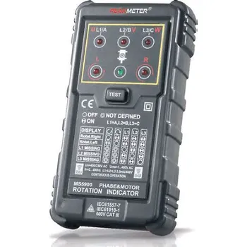 Zkoušečka TESTER SLEDU FÁZÍ PM5900 CAT III 600V