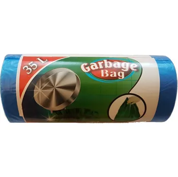 Pytle na odpadky Garbage sáčky na odpad 35 l rolované 50 ks modré