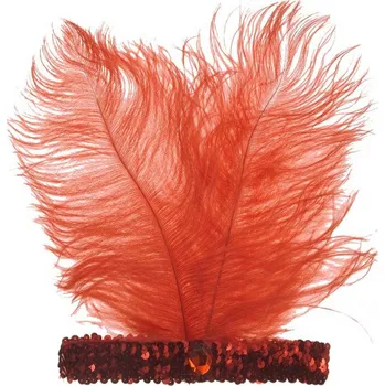 Karnevalový kostým WIDMANN Čelenka Charleston červená flitrová