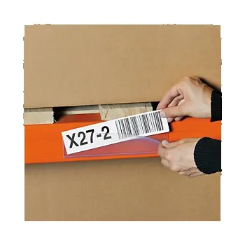 Samolepící etiketa Držák na štítky 38x1000mm, samolepicí, na regály, včetně štítku - Balení po 1 ks