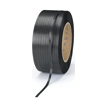 Stahovací páska Cenově výhodná PP vázací páska, 12 x 0,55 mm, návin 3000m, černá, pevnost v tahu 145kg | RAJA - Balení po 1 ks