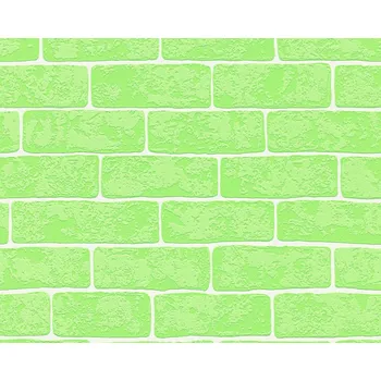 Tapeta Vliesová tapeta 35981-3 zelená cihla / Tapety na zeď 359813 Wood´n Stone 2 (0,53 x 10,05 m) A.S.Création