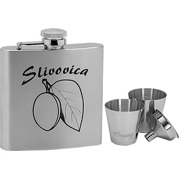 Láhev Kapesní ocelová nerezová lahev 97060