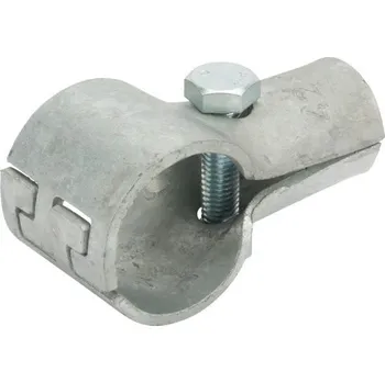 Uzavírací koncová stájová trubková spona FARMA dvoudílná s 1 šroubem 1 1/4" x 1 1/4"