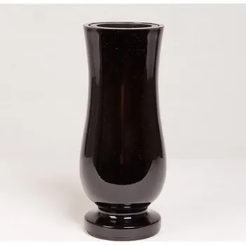 Váza Náhrobní váza Black 27 x 11 cm
