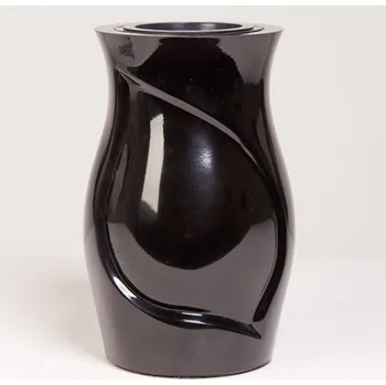 Váza Náhrobní váza Black 27 x 17 cm