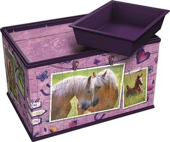 3D puzzle Ravensburger 3D úložná krabice kůň