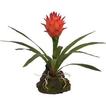 Dekorace do terária Lucky Reptile Jungle Plants Bromelie červená 20 cm