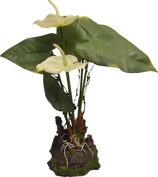 Dekorace do terária Lucky Reptile Jungle Plants Anthurium bílé 25 cm