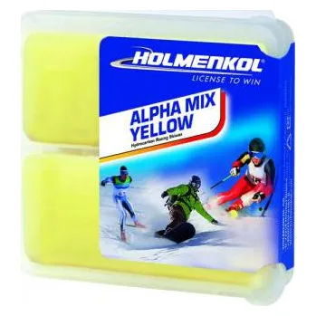 Lyžařský vosk Holmenkol Alpha Mix žlutý 2x35 g (Parafín -4° ~ 0°C)