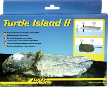 Dekorace do terária Lucky Reptile Turtle Island II 18 x 13 x 3 cm malý
