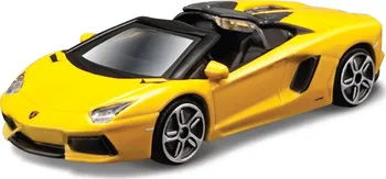 autíčko Bburago Aventador LP 700-4 Roadster 1:43 žlutý