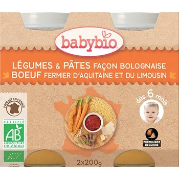 zelenina s těstovinami na boloňský způsob s hovězím masem od 6.m