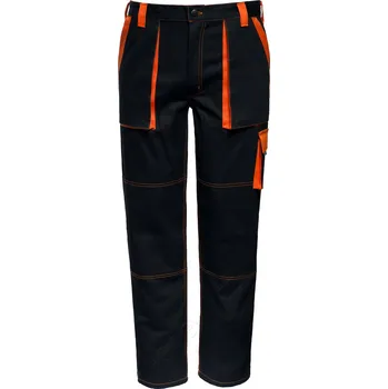 montérky Montérky Bartoš nadměrné pracovní kalhoty do pasu 7006-2 černé/oranžové