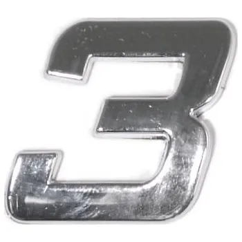 Samolepicí dekorace na vozidlo Chrom samolepící číslo 3