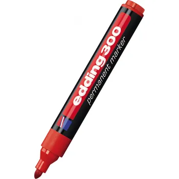 Průmyslový popisovač Edding 300, červená, 1,5-3mm, kuželový hrot