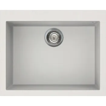 Keramický dřez Elleci Quadra 110 Bianco titano/Granitek