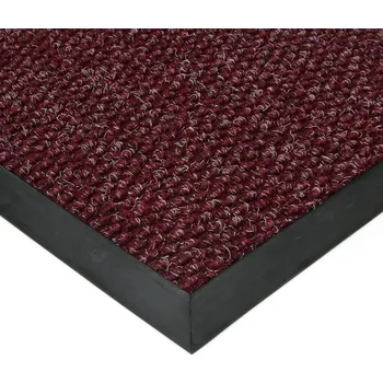Rohožka Červená textilní zátěžová vstupní rohož FLOMA Fiona - délka 90 cm, šířka 130 cm, výška 1,1 cm - 77225612