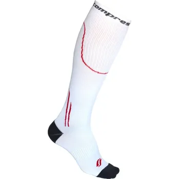 Pánské ponožky X-BOOST kompresní podkolenky COMPRESSOX 35-38 bílá