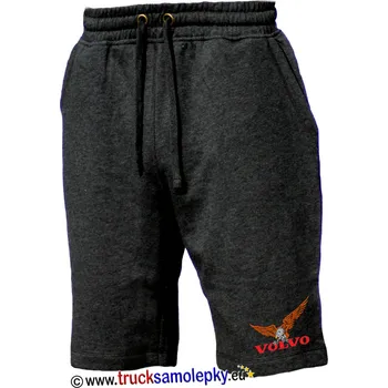 Pánské kraťasy Kraťasy pánské VOLVO eagle (Kraťasy pánské - teplákové barvy černé s výšivkou)