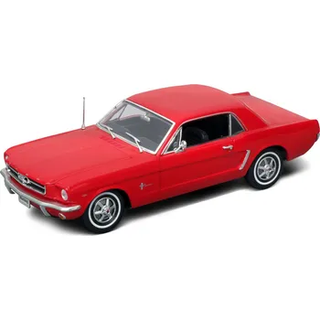 autíčko Welly Ford Mustang (1964-1/2) 1:18 červený