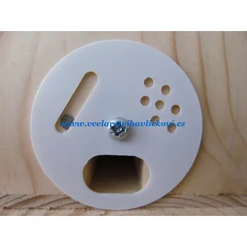 Kruhový česnový uzávěr 50 bílý