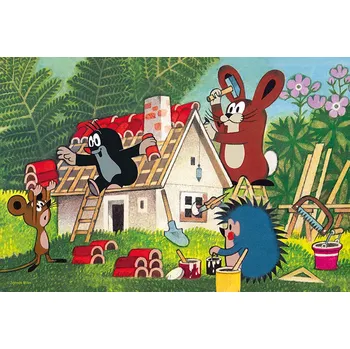 Puzzle Trefl Krtek a stavba 24 dílků