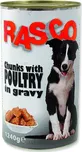 Rasco Dog drůbeží kousky ve šťávě 1240 g