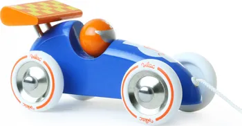 Dřevěná hračka Vilac dřevěné závodní tahací auto modré