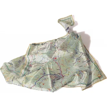 Jeseníky, Zlaté hory - mapa na šátku