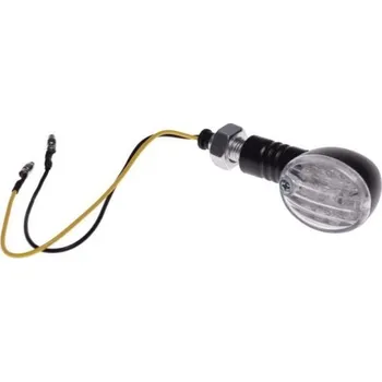 Osvětlení pro motocykl LED blinkr bílé sklo - L/P