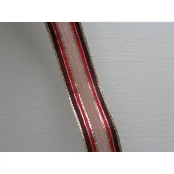 Stuha červenobordó 25 mm