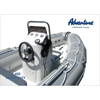 Člun Nafukovací motorový člun RIB Adventure V-450 HEAVY DUTY