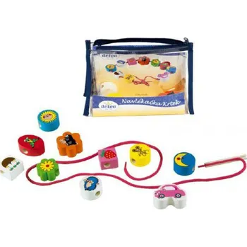 Dřevěná hračka Detoa Navlékačka Krtek