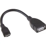 EMOS USB kabel 2.0 A/F- micro B/M OTG 15 cm