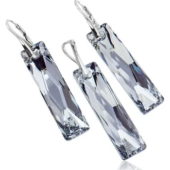 Souprava šperků Stříbrná souprava Queen Baquette CAL (Dámská stříbrná souprava šperků)