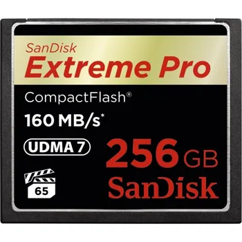 Paměťová karta SanDisk Extreme Pro CF 256 GB 160 MB/s VPG 65, UDMA 7