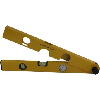 Úhloměr Úhloměr pro tesaře analogový s vodováhou, KM (Měřící nástroje a nářadí)