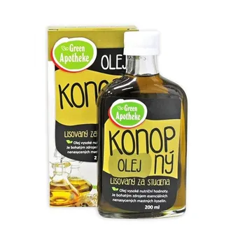 Rostlinný olej Green Apotheke Konopný olej 200 ml