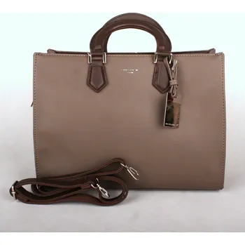 Šedo-hnědá (taupe) středně velká kabelka do ruky David Jones CM3581
