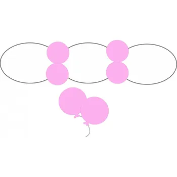 Balónek Malý dekorační balónek světle růžový Pink - Belbal 085