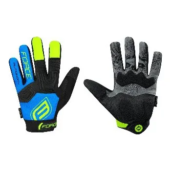 Cyklistické rukavice FORCE Rukavice FORCE MTB AUTONOMY, černo-modré