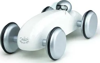 Dřevěná hračka Vilac Závodní auto V2288W bílé 