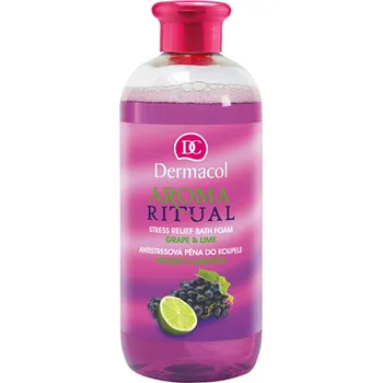 Koupelová pěna Dermacol Antistresová pěna do koupele hrozny s limetkou Aroma Ritual 500 ml