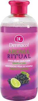 Koupelová pěna Dermacol Antistresová pěna do koupele hrozny s limetkou Aroma Ritual 500 ml