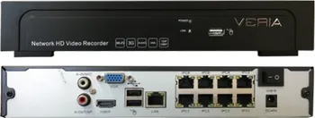 DVR/NVR/HVR záznamové zařízení Veria NVR 8108P + 8POE