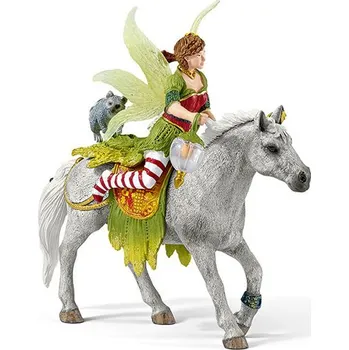 Figurka Schleich 70517 Víla Marween ve slavnostním oděvu na koni