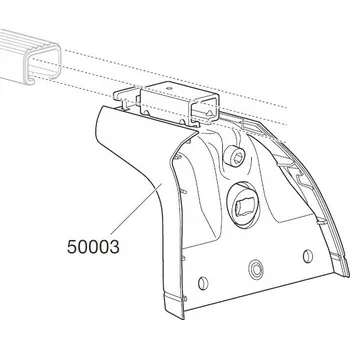 Náhradní patka ze sady patek Thule 751 (1ks)