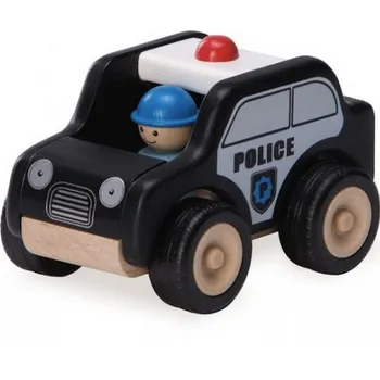 Hračka pro nejmenší Wonderworld Dřevěné Mini hlídkové vozidlo